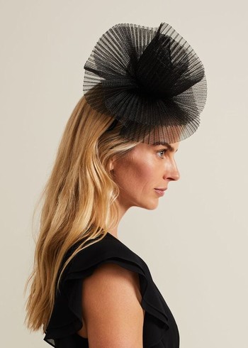 Phase Eight Freeform Flower Hats Black Canada | KCMLUD-830